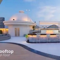 Kolam renang dan sebuah gym mini juga berada di rooftop. Mewah! (Foto: YouTube/Indrakenz)