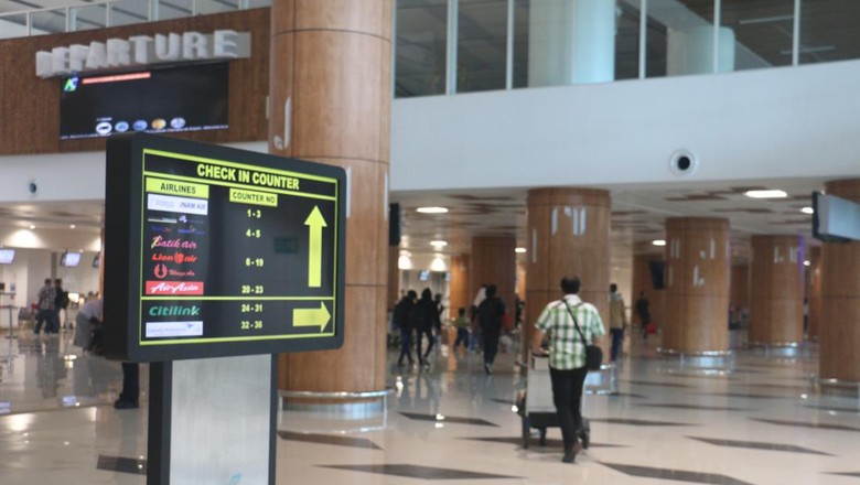 Suasana Bandara Internasional Juanda Surabaya menjelang Nyepi.