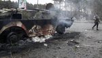Tank-tank yang Hancur dalam Invasi Rusia ke Ukraina