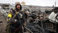 Militer Rusia mengklaim telah berhasil menguasai kota Kherson yang ada di wilayah Ukraina bagian selatan. AP Photo/Serhii Nuzhnenko.