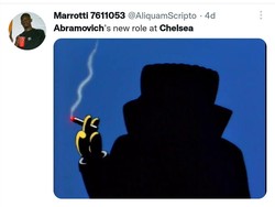 Peran Abramovich di Chelsea setelah menjualnya diledek bakal menjadi godfather di belakang layar. (Foto: @AliquamScripto)
