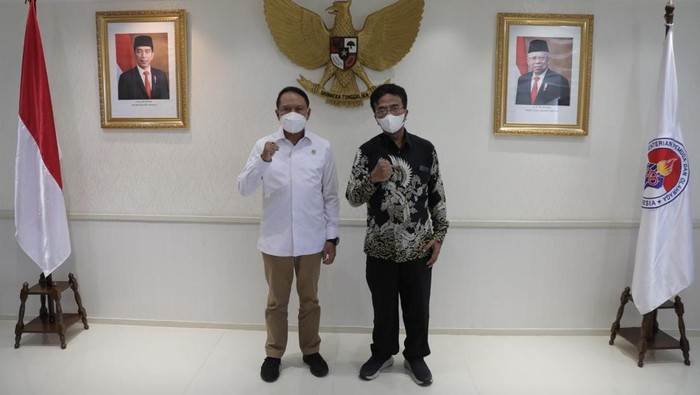 Menteri Pemuda dan Olahraga Zainudin Amali bertemu KAHMI, Rabu (2/3/2022)