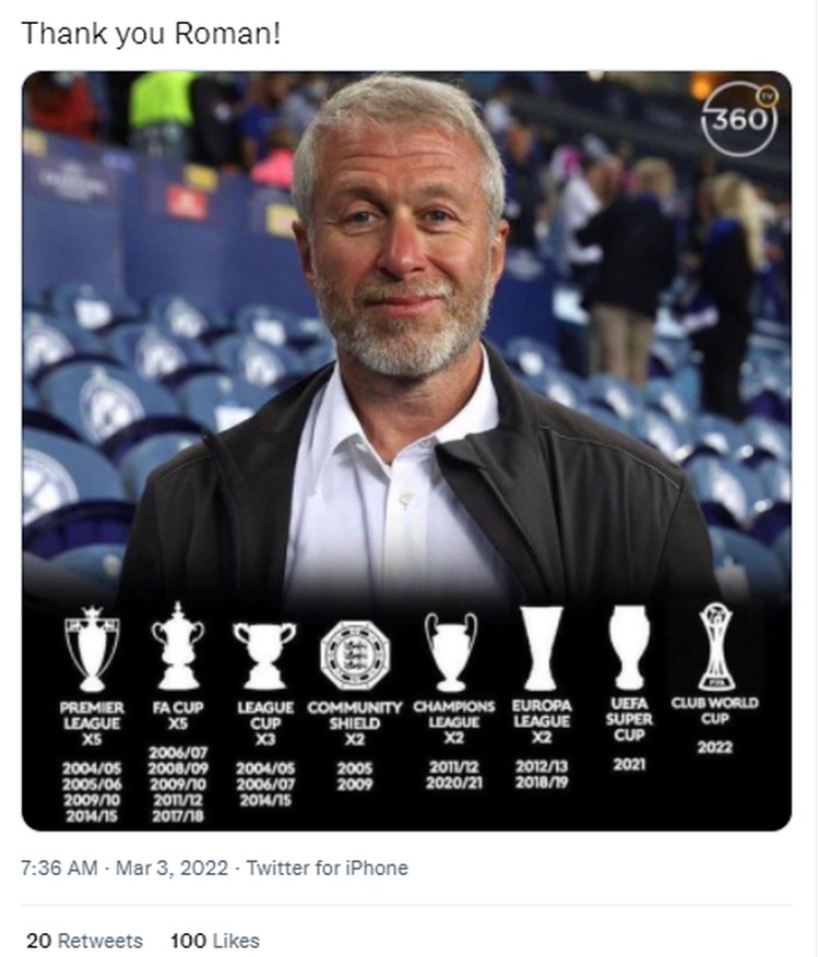 Netizen Terkait Roman Jual Chelsea: Terima Kasih Untuk Segalanya Netizen Terkait Roman Jual Chelsea: Terima Kasih Untuk Segalanya