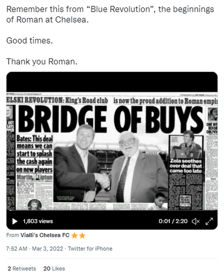 Netizen Terkait Roman Jual Chelsea: Terima Kasih Untuk Segalanya Netizen Terkait Roman Jual Chelsea: Terima Kasih Untuk Segalanya