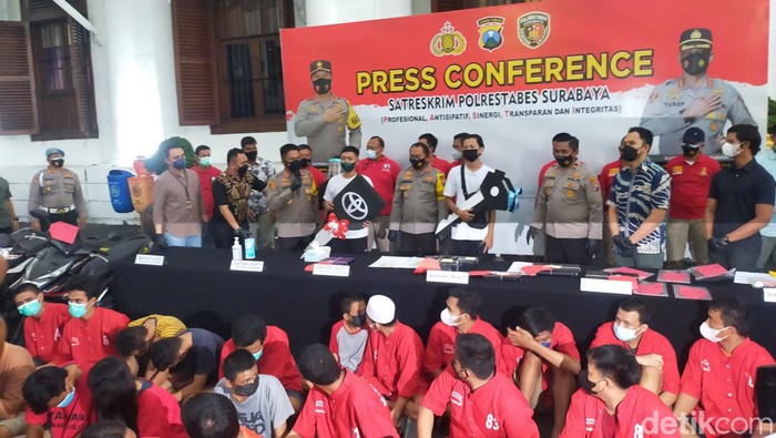 47 penjahat jalanan di surabaya diamankan selama sebulan