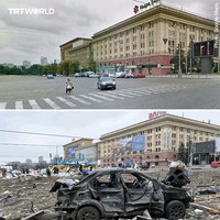 Before After Rusia invasi Ukraina