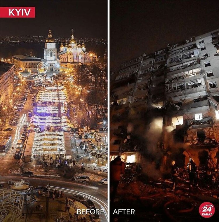 Before After Rusia invasi Ukraina Before After Rusia invasi Ukraina