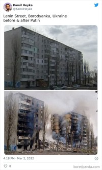 Before After Rusia invasi Ukraina