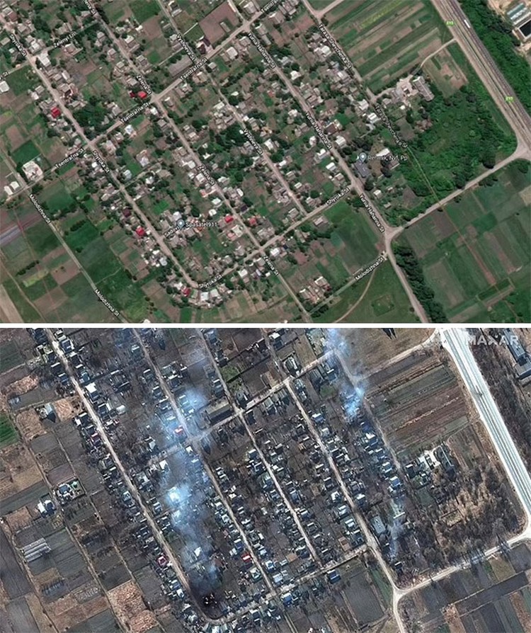 Before After Rusia invasi Ukraina Before After Rusia invasi Ukraina