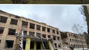 Banguan perguruan tinggi di Vasylkiv, wilayah Kyiv. Foto: Boredpanda