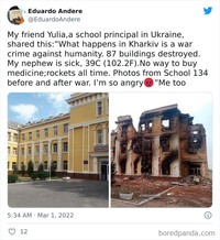Before After Rusia invasi Ukraina