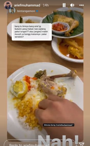 Cara Makan Nasi Padang Diperdebatkan