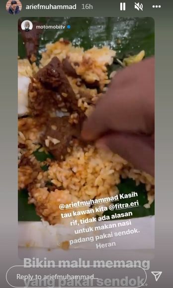 Cara Makan Nasi Padang Diperdebatkan
