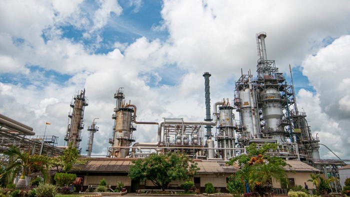 Ilustrasi kilang Pertamina.