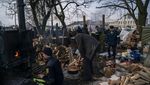 Intip Dapur Umum Darurat di Tengah Perang Ukraina