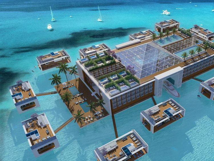 Foto: Resor Terapung Mewah di Dubai, Khusus Orang Tajir
