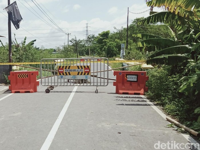 Kondisi terbaru Jembatan Kadirejo, Jalan Klaten-Karanganom, Klaten, Jumat (4/3/2022).