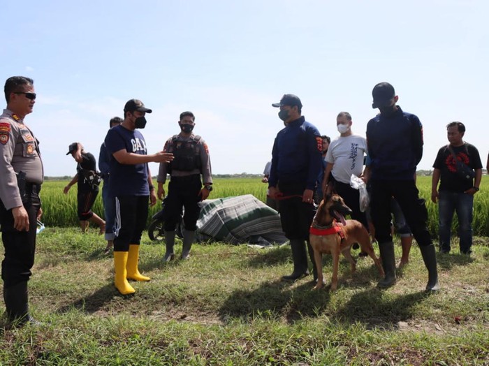 Lokasi penemuan mayat wanita dengan payudara dan kemaluan terpotong di Kabupaten Tegal, Kamis (3/3/2022).
