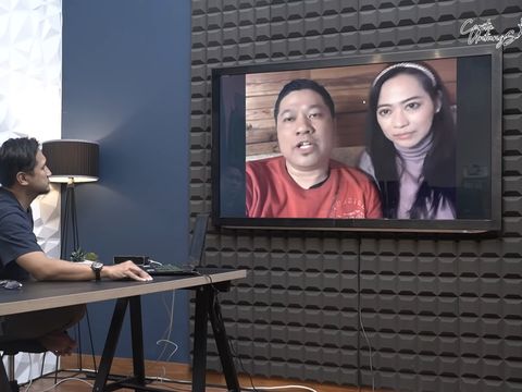 pasangan Denny Fachry dan Vanda Sakina Damayanti yang terjebak di Ukraina.