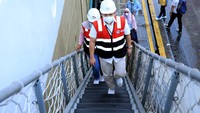 Direktur Usaha Angkutan Penumpang PT PELNI (Persero) Yahya Kuncoro melaksanakan sidak di KM Kelud, Pelabuhan Tanjung Priok, Jakarta, Jumat (4/3/2022).