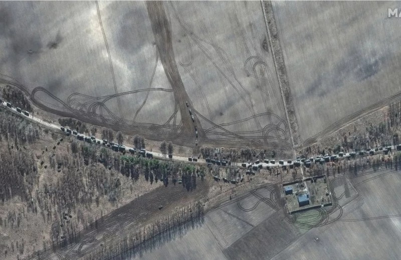 Foto satelit invasi Rusia-Ukraina