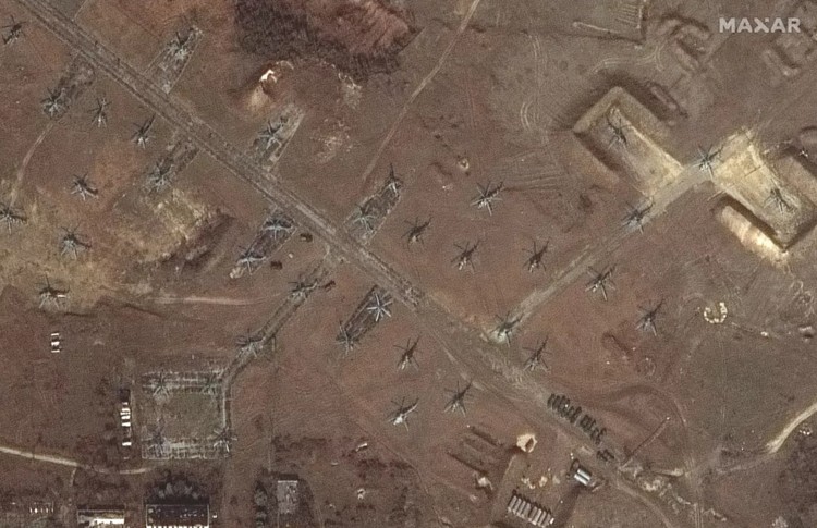 Foto satelit invasi Rusia-Ukraina