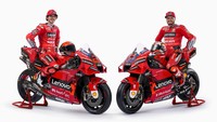 Tim Ducati juga tetap mempertahankan warna merah yang khas. Kuda besi tersebut akan ditunggangi oleh Francesco Bagnaia dan Jack Miller musim ini. (foto: Ducati Corse).