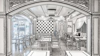Kafe di Tokyo ini terbilang unik. Begitu kamu memasuki area kafe ini dijamin seperti masuk ke dunia berbeda. Serasa jadi tokoh dalam komik.  Foto: Twitter @auki999