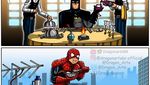 Kreatif! Ini Jadinya Kalau Superhero Tengah Libur dan Sibuk Makan Bareng