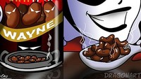  Harley Quinn ternyata paling suka menyantap kacang buatan Batman nih. Foto: Instagram @dragonartebr.official