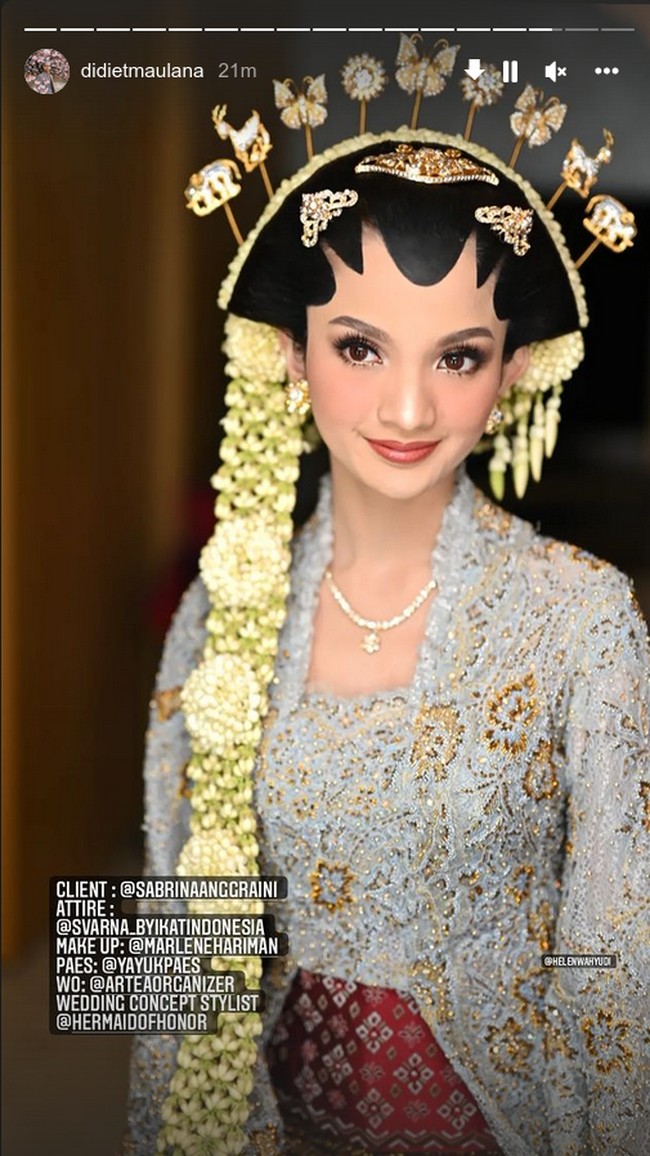 Begini detail makeup Puteri Indonesia Riau 2019 yang kuliah di MIT tersebut. Ia dirias oleh makeup artist kenamaan Marlene Hariman. Foto: Instagram @didietmaulana