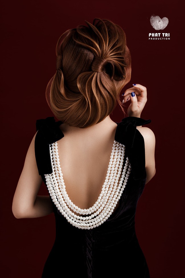 Berbagai macam teknik digunakan untuk menciptakan sanggul berbentuk bunga hingga abstrak. Foto: Facebook/ Phattri_Nguyen