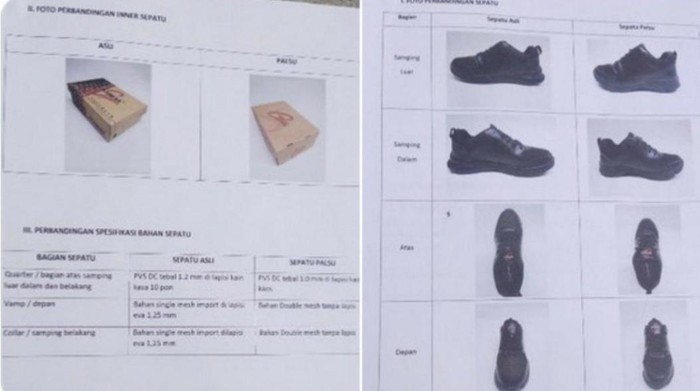 sepatu palsu blitar