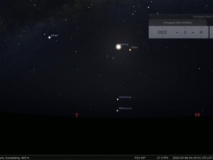 Planet Berdekatan Bisa Disaksikan Warga Sumedang Dini Hari Nanti