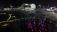 Taman ini dibangun dengan anggaran Rp30 miliar oleh Kementerian PUPR ini sudah resmi dibuka untuk umum dengan penerapan protokol kesehatan ketat.