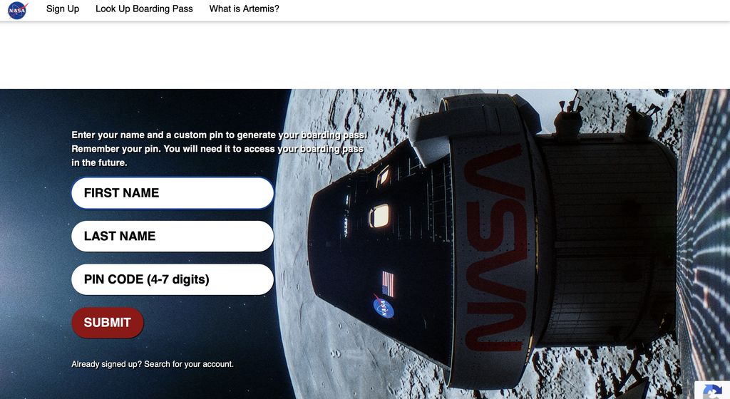 NASA menawarkan bagi para penduduk Bumi yang ingin mengirimkan nama untuk dibawa keliling Bulan melalui misi Artemis I.