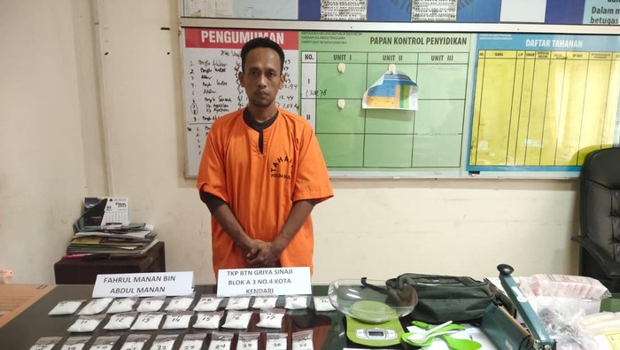 Pria pengedar narkoba di Kendari diamankan polisi