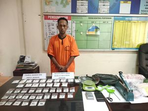 Polisi Tangkap Pria Pengedar Narkoba di Kendari, 1,1 Kg Sabu Disita