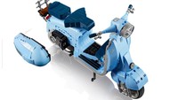 Kolaborasi antara Lego dan Vespa ini telah menghasilkan sebanyak 1.106 kepingan Lego. Sehingga, replika mainan tersebut dikategorikan untuk orang dewasa. Foto: Dok. Lego