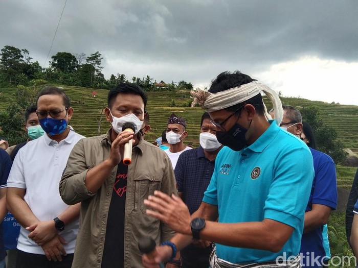 Sandiaga Uno dan Bupati Majalengka