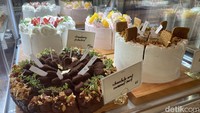Hampir semua makanan yang ditawarkan adalah dessert. Seperti cake, pie, fatcaron, hingga scone. Foto: detikFood/Yenny Mustika Sari