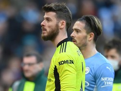 David De Gea tampil sebagai starter Manchester United dalam Derby Manchester di Etihad Stadium, Minggu (6/3/2022). (Foto: Getty Images/Michael Regan)