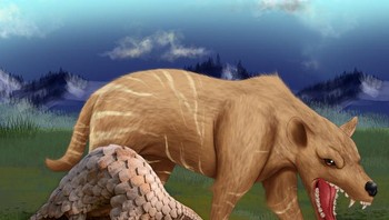 Hyaenodon tidak berhubungan dengan hyena. Meskipun punya bentuk mirip, punya gigi besar, dan karnivora, ia juga tidak ada hubungannya dengan anjing. Sebaliknya, kerabat modern terdekatnya adalah trenggiling , Foto: Brightside