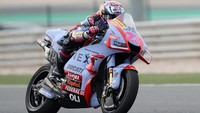 Bastianini merupakan pembalap ke-25 Italia yang sukses merebut kemenangan di kelas primer Grand Prix. Kemenangan terakhir Bastianini terjadi pada Moto2 Emilia Romagna pada 2020. (REUTERS/Ibraheem Al Omari)