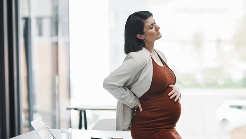 Ilustrasi ibu hamil kontraksi