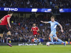 Kevin De Bruyne memang tampil galak di lini serang Manchester City! (AP)