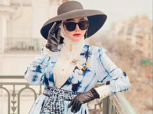 Marissya Icha Kenalkan Kain Sasirangan di Paris Fashion Week 2022