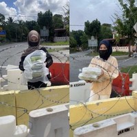 Hafiz saat itu bertugas sebagai juru foto, sedangkan istrinya salah satu pengapit pengantin yang juga merupakan kliennya. Acara pernikahan itu belum masuk masa PKP. Kami hanya sebatas kenal saja, tidak ada saling kontak, ujar Hafiz kepada Mstar. Setelah dua tahun barulah kami berkomunikasi melalui Facebook, ketika PKP 2.0 pada awal Januari 2021, ungkap Hafiz lagi. Foto: Dok. Mstar.