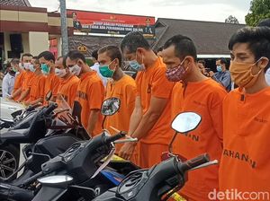 12 Pelaku Curanmor di Cimahi Masuk Bui