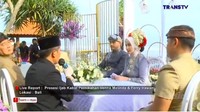 7 Maret 2022 keduanya pun resmi menikah dengan pesta yang digelar di Bali. dok. Capture Trans TV